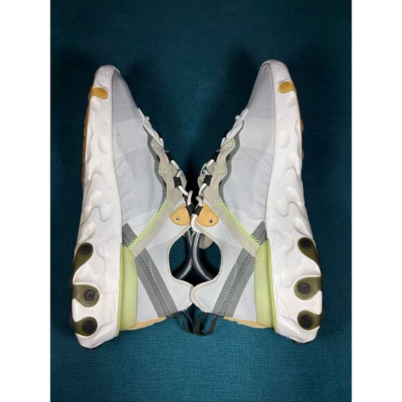 Nike React Element 55 Running Shoes Gray Volt BQ6166-009 Men’s Size 9.5 main image 4